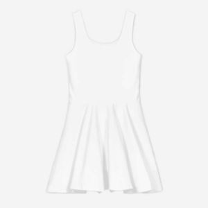 All-Over Print Cotton Skater Dress