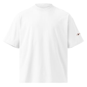 Unisex organic oversized high neck t-shirt